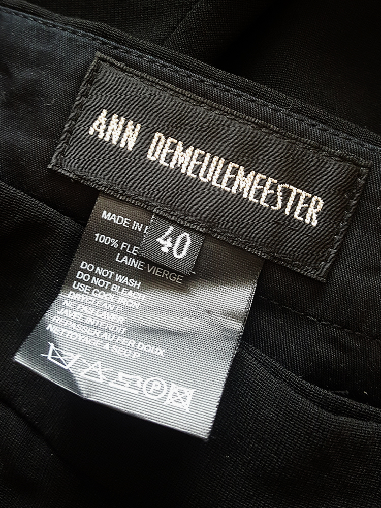 Ann Demeulemeester black strapless jumpsuit — 90's - V A N II T A S