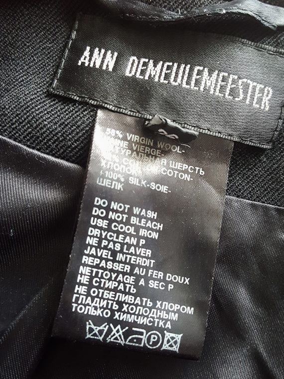 archival Ann Demeulemeester black draped shawl jacket fall 2006 114207