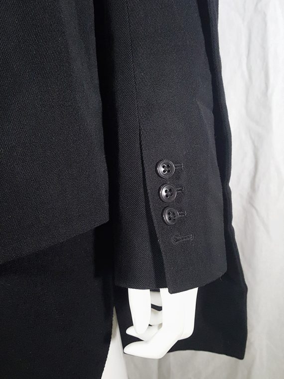 vintage Ann Demeulemeester black draped shawl jacket fall 2006 131504(0)