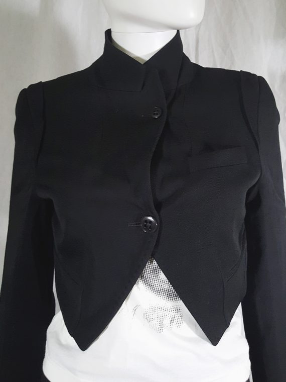 vintage Ann Demeulemeester black draped shawl jacket fall 2006 131931