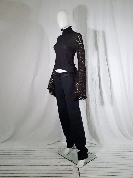 vintage Dries Van Noten black wide sleeved jumper 143308