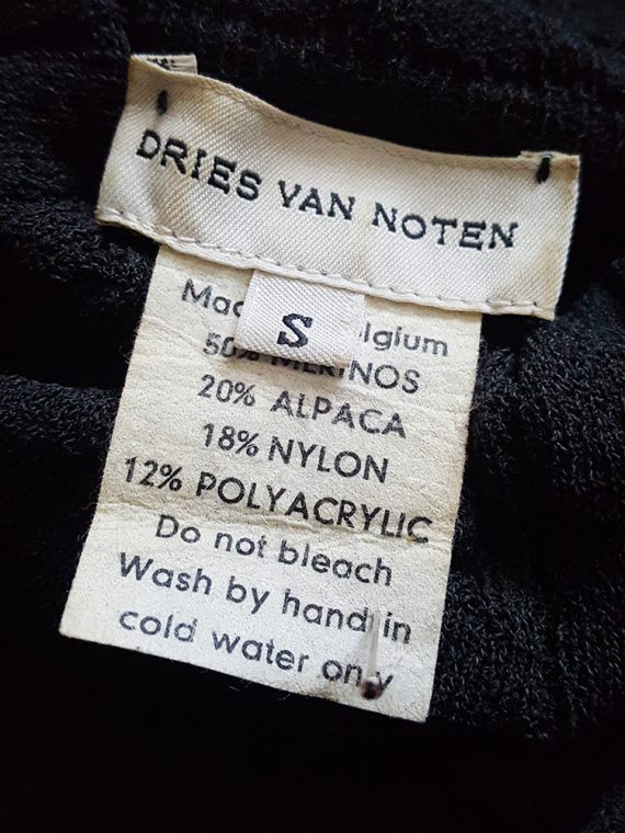 vintage Dries Van Noten black wide sleeved jumper 160610