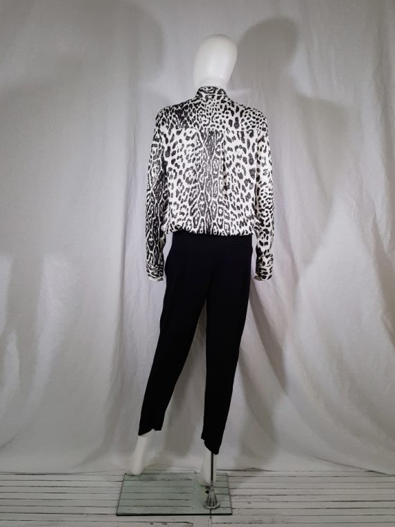 vintage Haider Ackermann leopard blouse with bowtie fall 2015 153429(0)