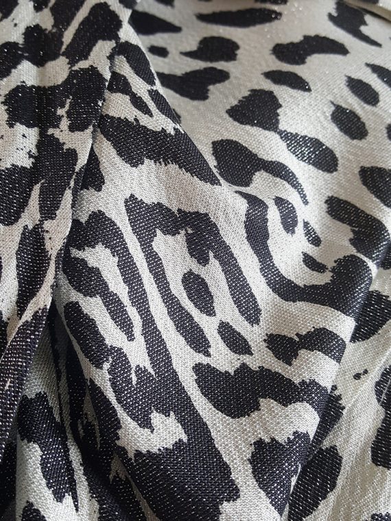 vintage Haider Ackermann leopard blouse with bowtie fall 2015 172428
