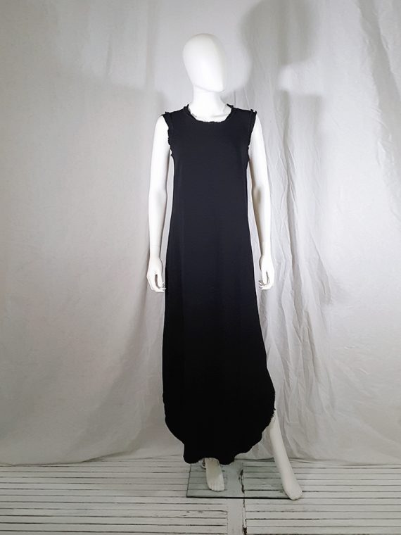 vintage Maison Martin Margiela black sleeveless dress with circular hem spring 2002 140625