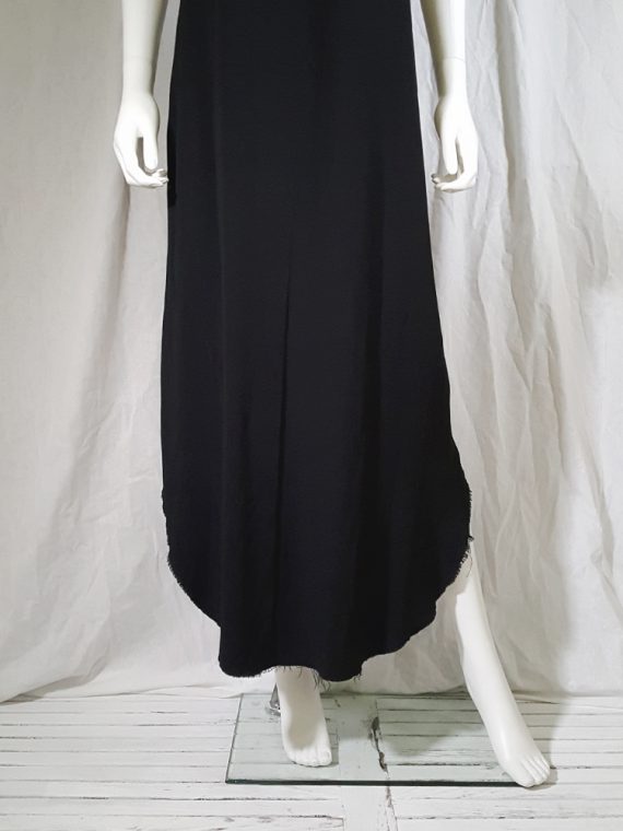 vintage Maison Martin Margiela black sleeveless dress with circular hem spring 2002 140724
