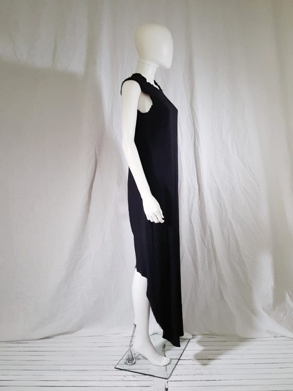 vintage Maison Martin Margiela black sleeveless dress with circular hem spring 2002 140813