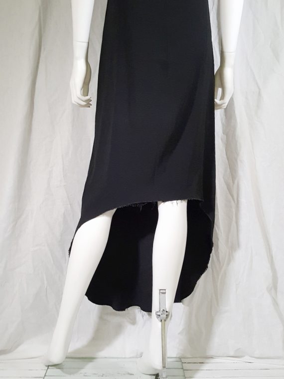 vintage Maison Martin Margiela black sleeveless dress with circular hem spring 2002 140855(0)