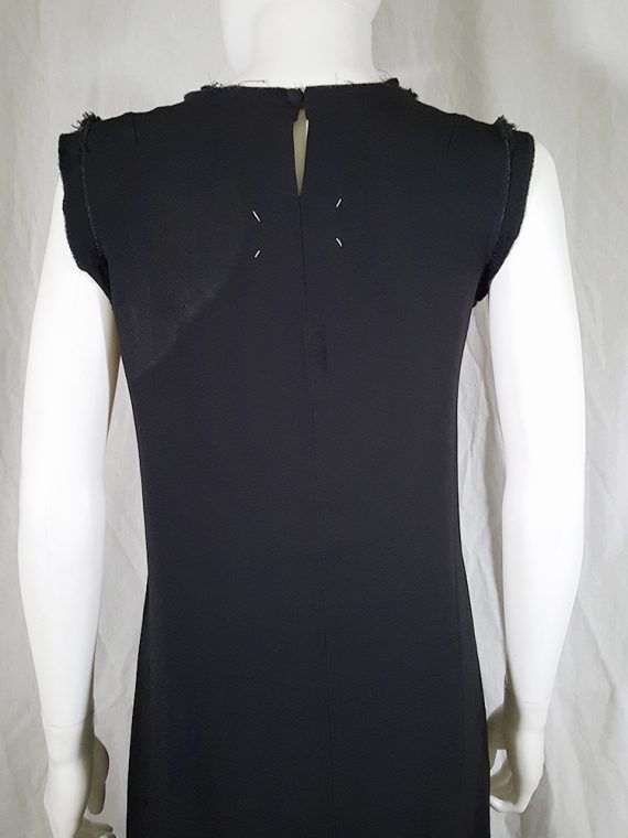 vintage Maison Martin Margiela black sleeveless dress with circular hem spring 2002 140959