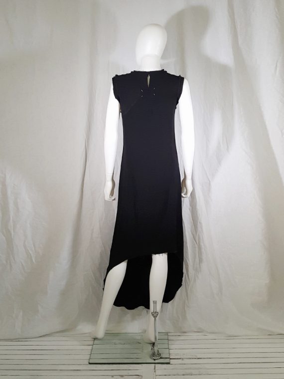 Maison Martin Margiela black sleeveless dress with circular hem ...