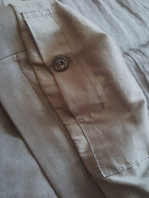 vintage Rick Owens ANTHEM brown leather geometrical jacket spring 2011 154648