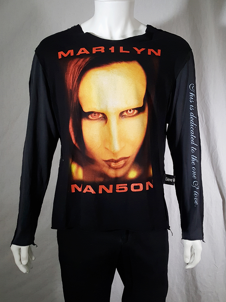 Lieve Van Gorp black 'Marilyn Manson' jumper - V A N II T A S