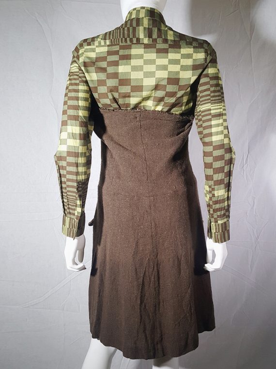 Comme des Garcons brown strapless button up dress fall 1994 170721