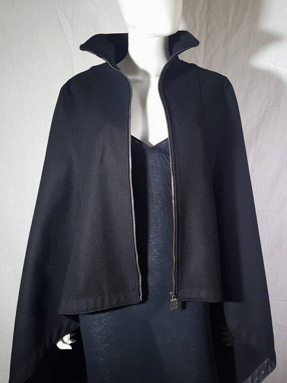 vintage Dirk Bikkembergs black long cape coat 172109(0)