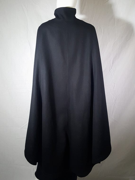 vintage Dirk Bikkembergs black long cape coat 172505