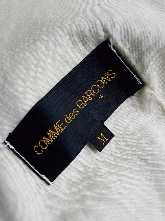 vintage Comme des Garcons black and white top and apron spring 1998 1551