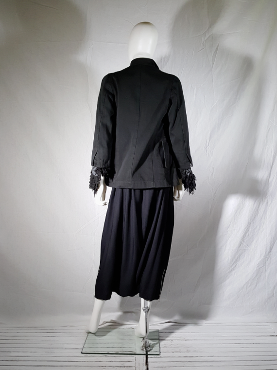 vintage Comme des Garcons black harem trousers with double waist spring 2002 155234