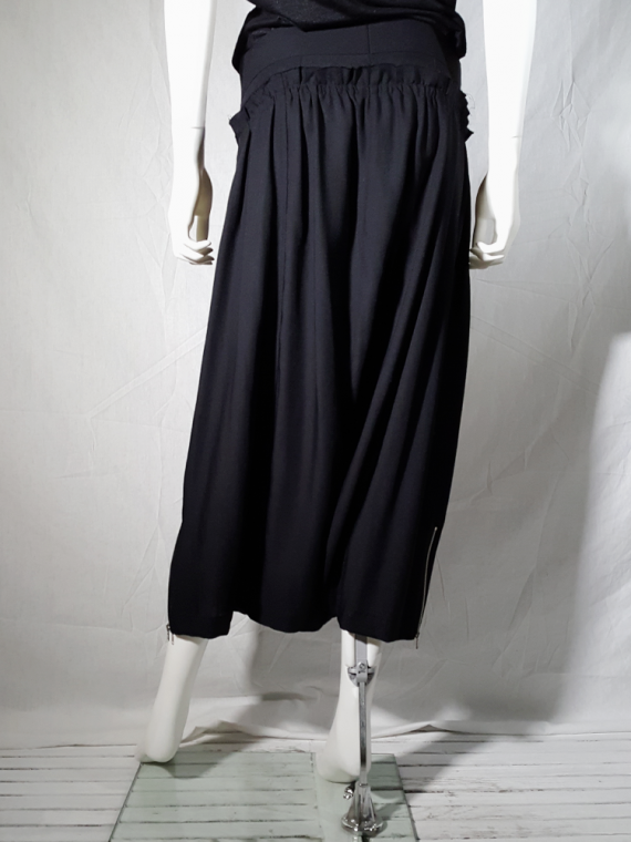 vintage Comme des Garcons black harem trousers with double waist spring 2002 155315