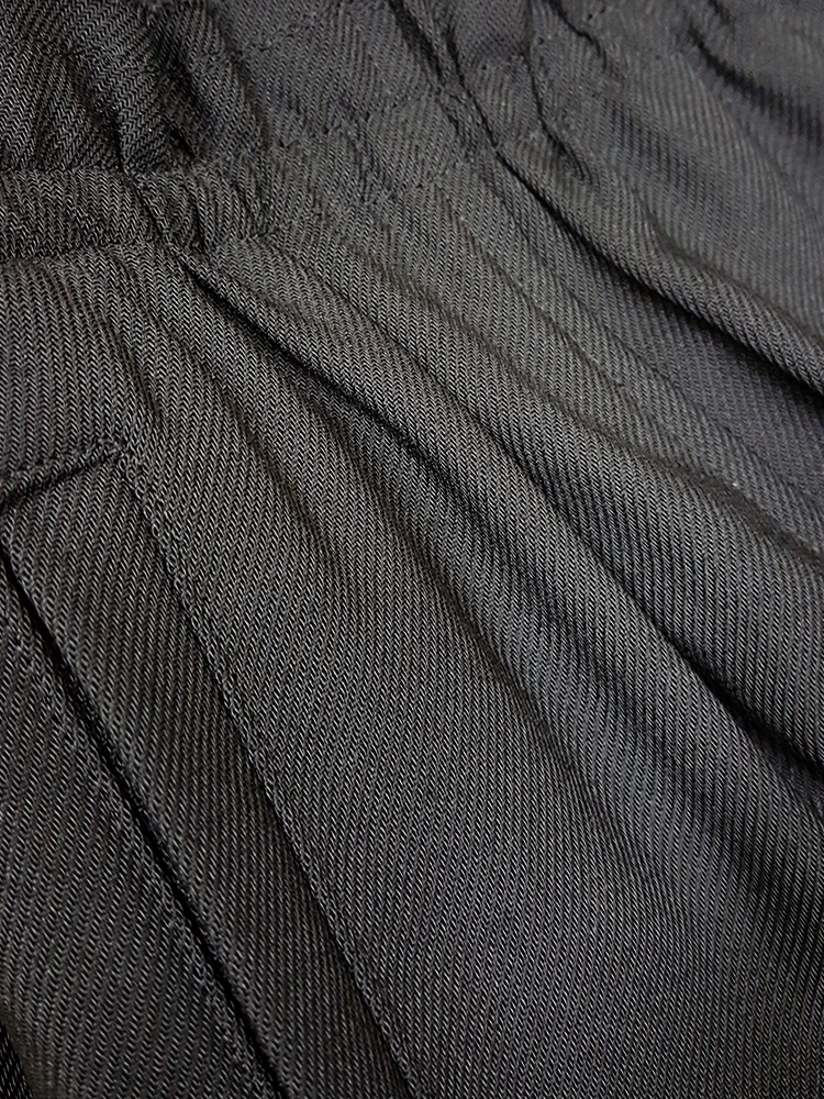 Comme des Garçons black harem trousers with double waist — spring 2002 ...