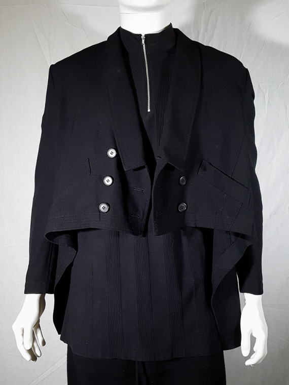 vintage Ys Men Yohji Yamamoto black blazer with long back 80S 145237