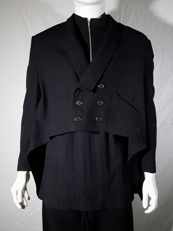vintage Ys Men Yohji Yamamoto black blazer with long back 80S 145427