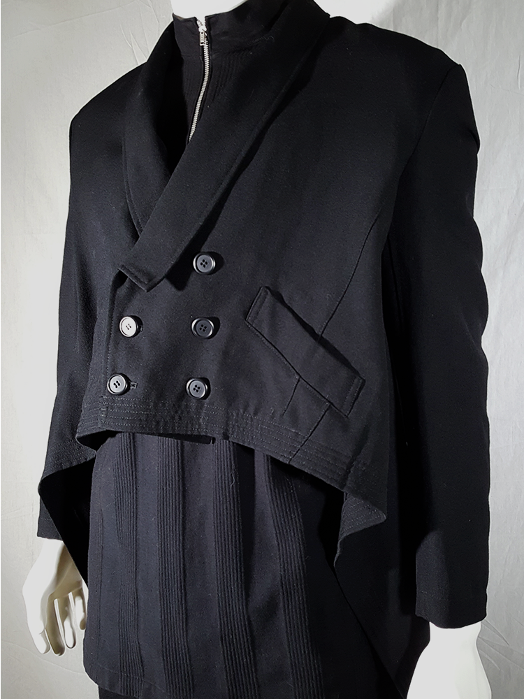 Y's Yohji Yamamoto black blazer with long back — 80's - V A N II T A S