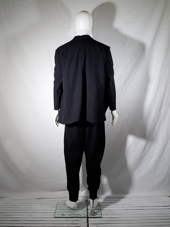 vintage Ys Men Yohji Yamamoto black blazer with long back 80S 145706