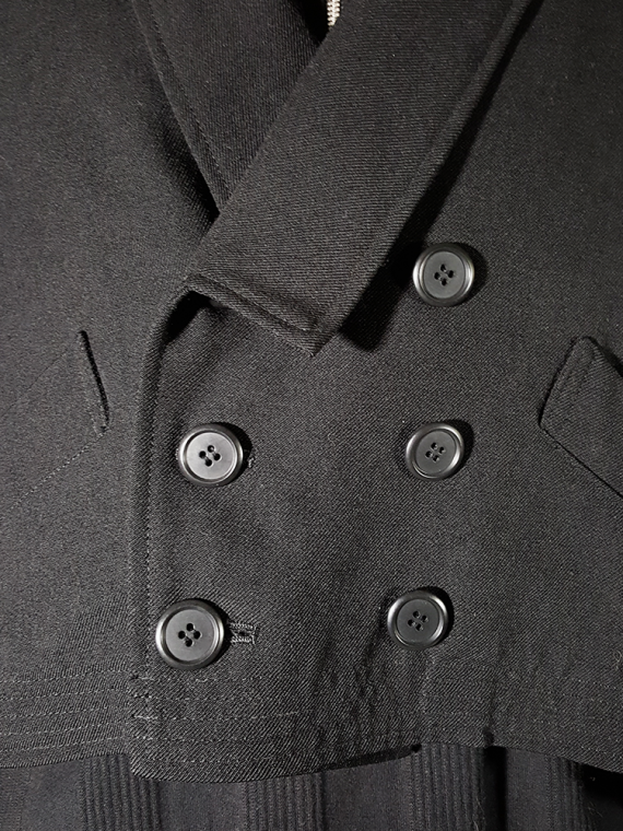 vintage Ys Men Yohji Yamamoto black blazer with long back 80S 145825