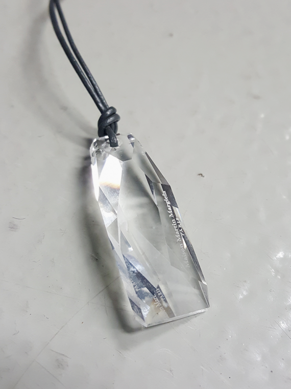 Margiela for Swarovski crystalactite pendant necklace spring 2014 174942