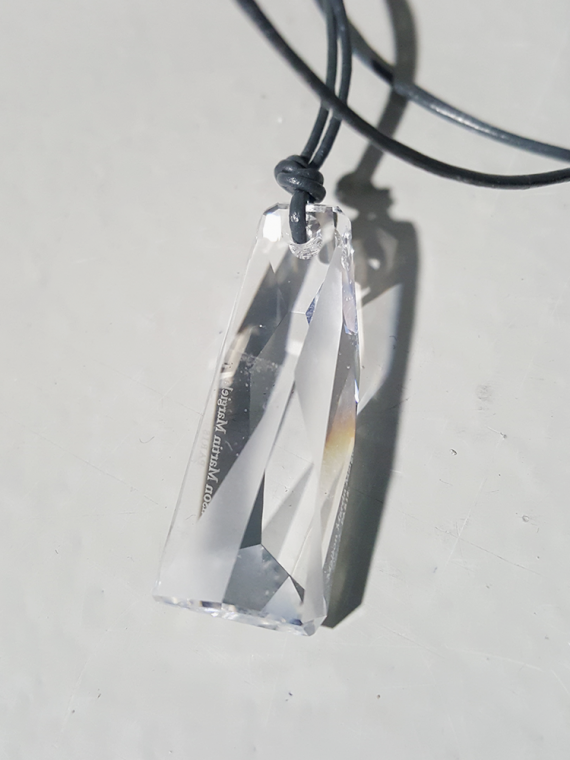Margiela for Swarovski crystalactite pendant necklace spring 2014 175318