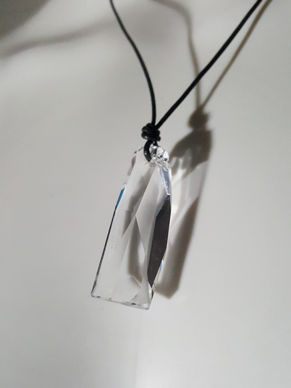 Margiela for Swarovski crystalactite pendant necklace spring 2014 192827