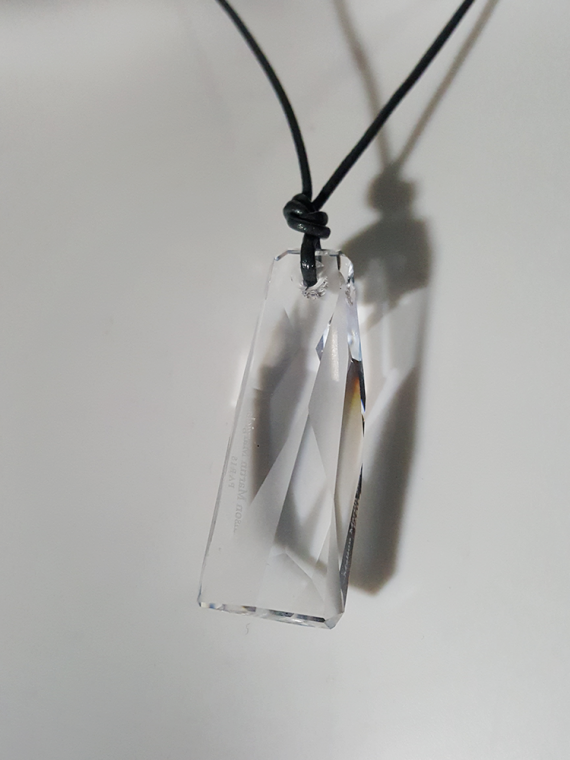 Margiela for Swarovski crystalactite pendant necklace spring 2014 192843