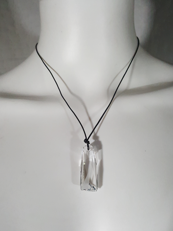 Margiela for Swarovski crystalactite pendant necklace spring 2014 192903