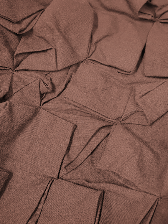 vintage Issey Miyake brown origami skirt 152710
