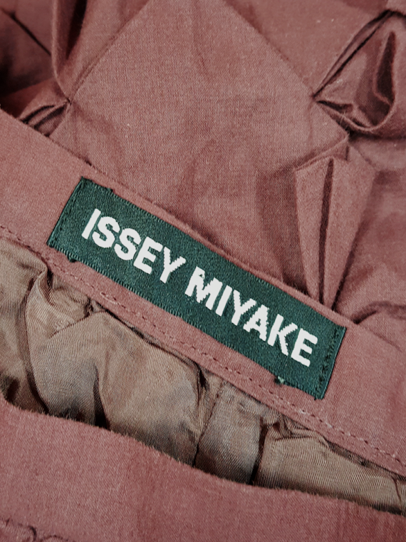 vintage Issey Miyake brown origami skirt 152720