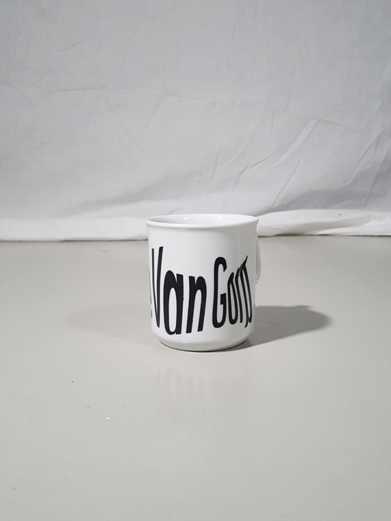 vintage Lieve Van Gorp white coffee mug with distorted logo 174037