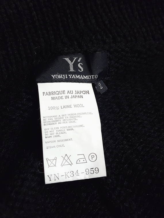 vintage Ys Yohji Yamamoto black maxi length cardigan 190124