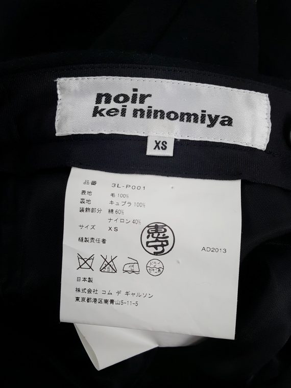 vaniitas vintage Noir Kei Ninomiya black shorts with knit circular detail fall 2013 133617