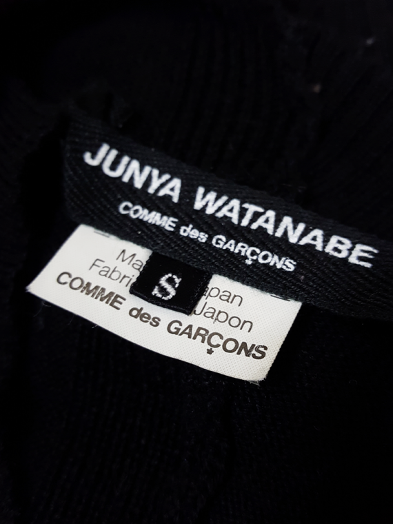vintage Junya Watanabe black twisted jumper fall 2007 165920