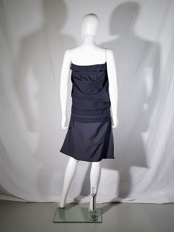 Maison Martin Margiela artisanal blue dress made of skirt linings spring 2004 180546