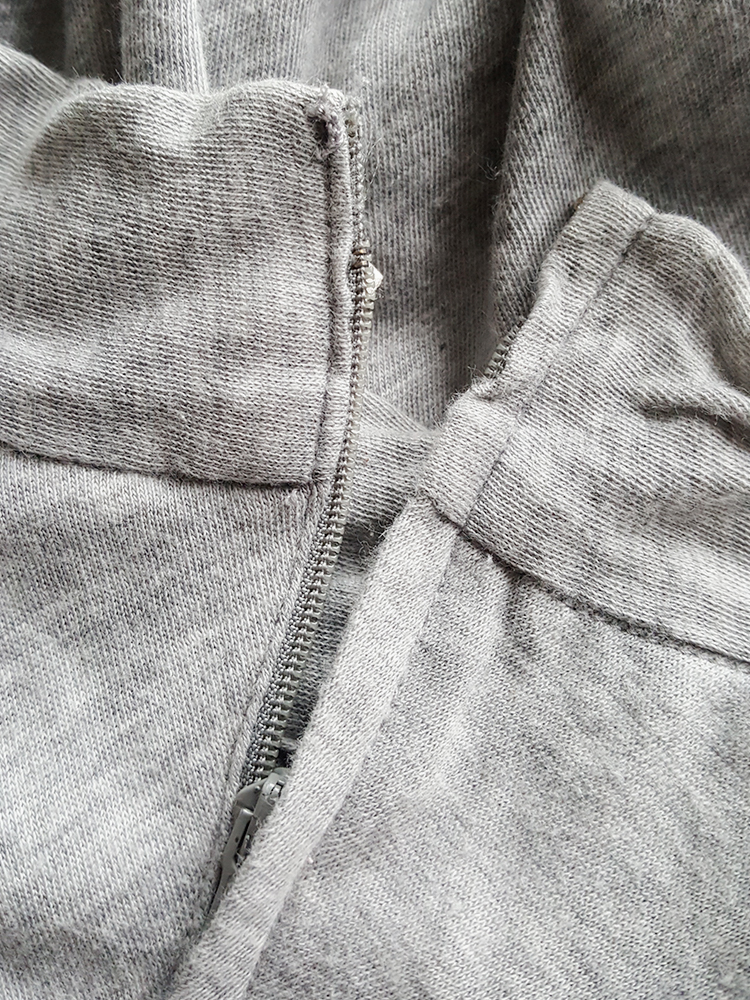 Comme des Garçons grey draped top — 1980's - V A N II T A S