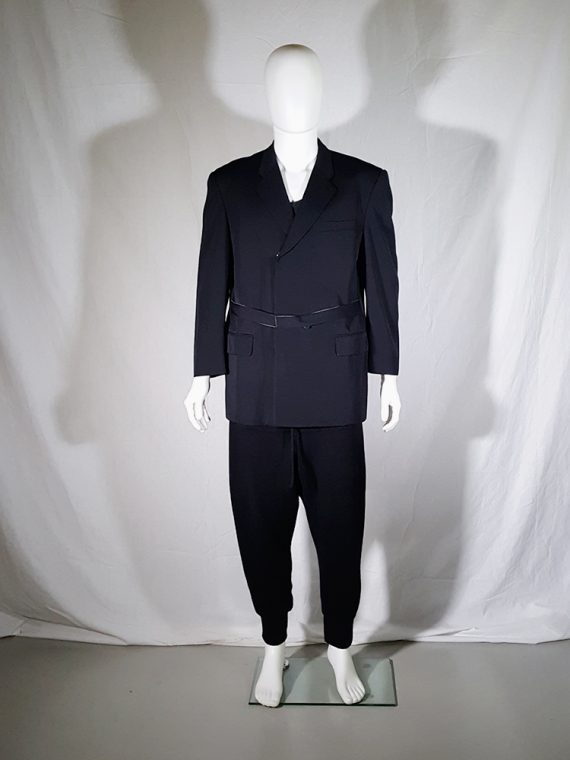 vintage Comme des Garcons Homme black belted blazer AD 1994 180330
