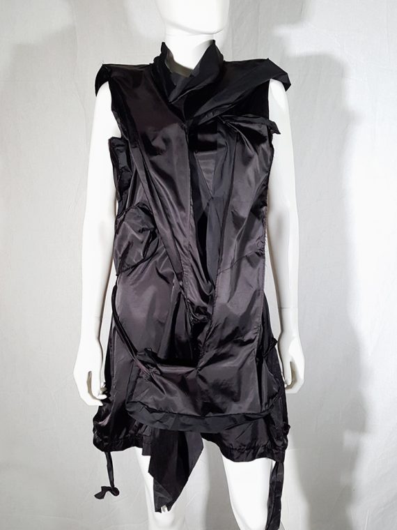 vintage Issey Miyake black dress with 3D block panels 181409