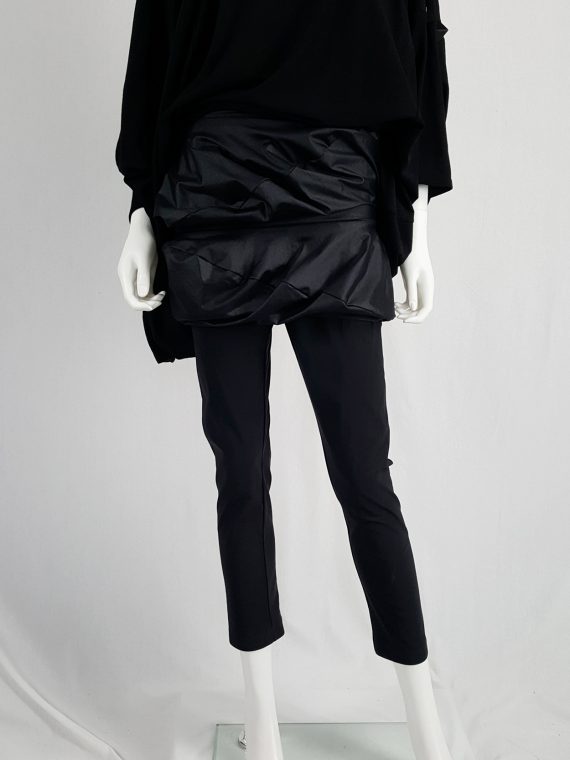 vintage Junya Watanabe black leggings with geometrical skirt fall 2009 140330(0)
