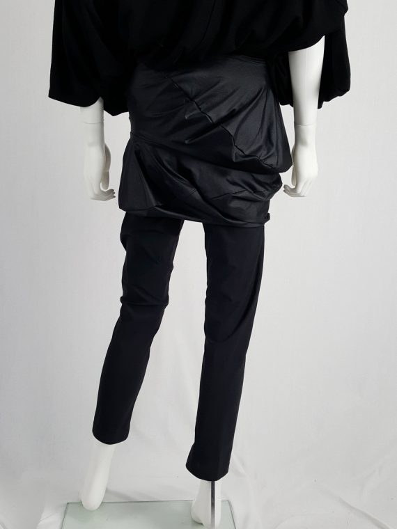 vintage Junya Watanabe black leggings with geometrical skirt fall 2009 140743