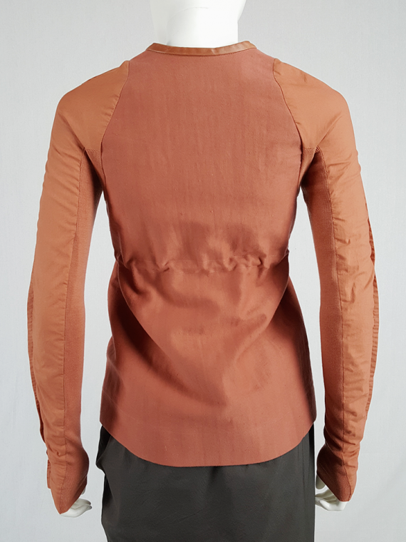vintage Rick Owens NASKA orange jacket with rounded shoulders spring 2012 110938