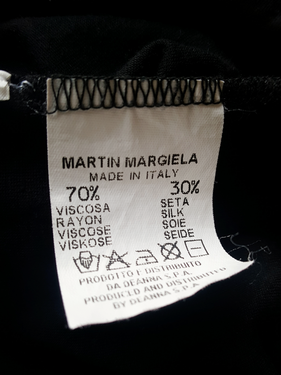 vintage Maison Martin Margiela black dress double folded as top spring 2003 185739