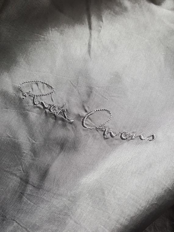 vintage Rick Owens grey leather sleeveless biker jacket 153631
