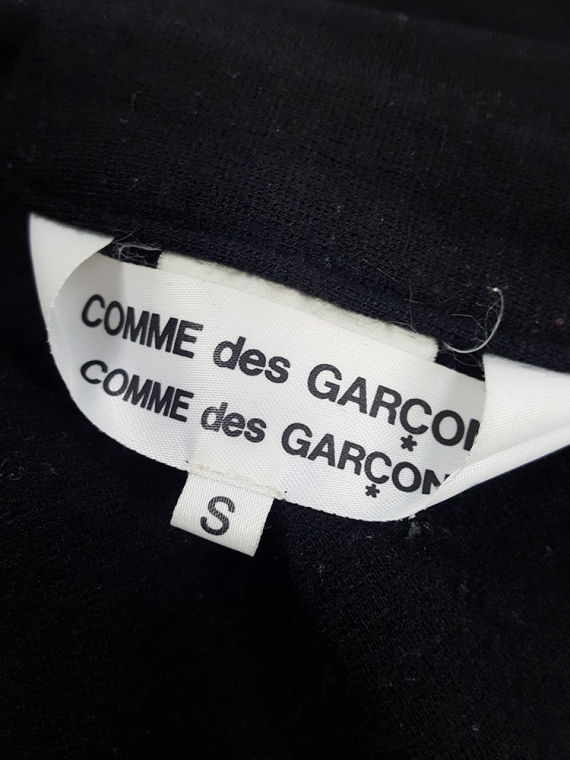 vintage Comme des Garcons Comme black twisted top AD 2006 214834(0)