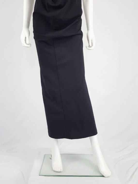 vintage Comme des Garcons robe de chambre black deformed maxi dress AD 1999 104255